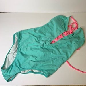 Victoria’s Secret Neon Rope Tie One-Piece Swimsuit